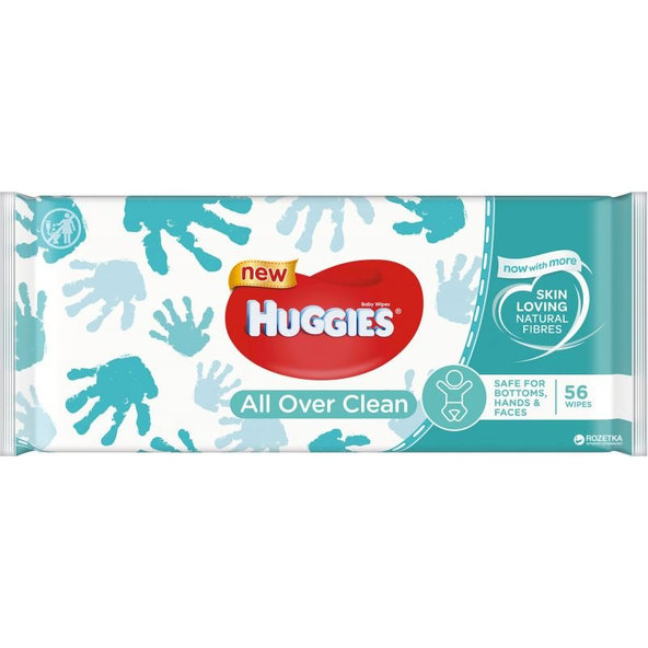 2x HUGGIES® Single All Over Clean Obrúsky vlhčené 56 ks