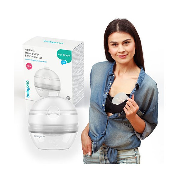 BABYONO Odsávačka a zberač materského mlieka Milk Me 2v1