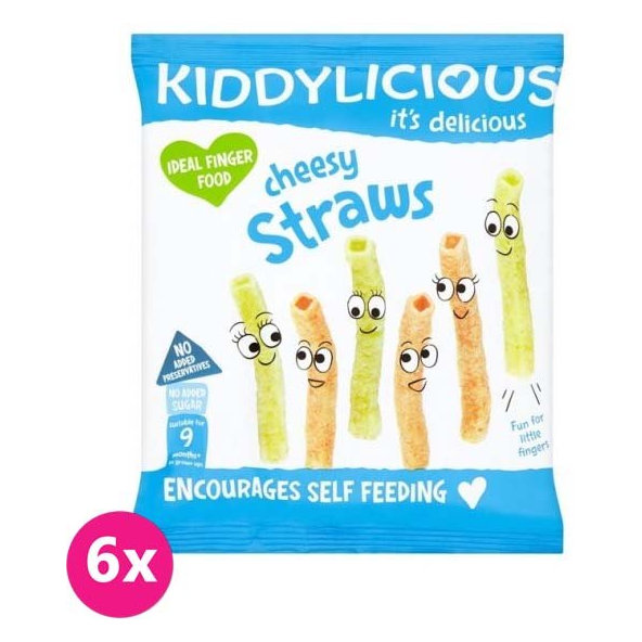 6x KIDDYLICIOUS Tyčinky - so syrovou príchuťou, 12 g