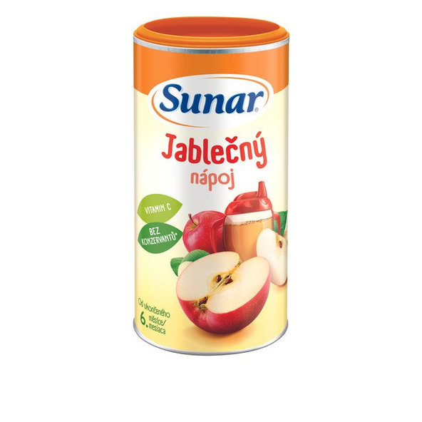 6x SUNAR Nápoj rozpustný jablčný 200g