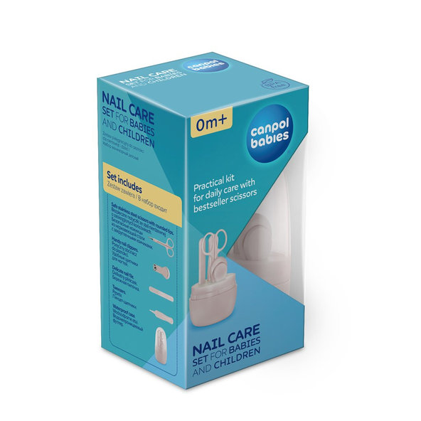 CANPOL BABIES Set manikúra pre deti modrá