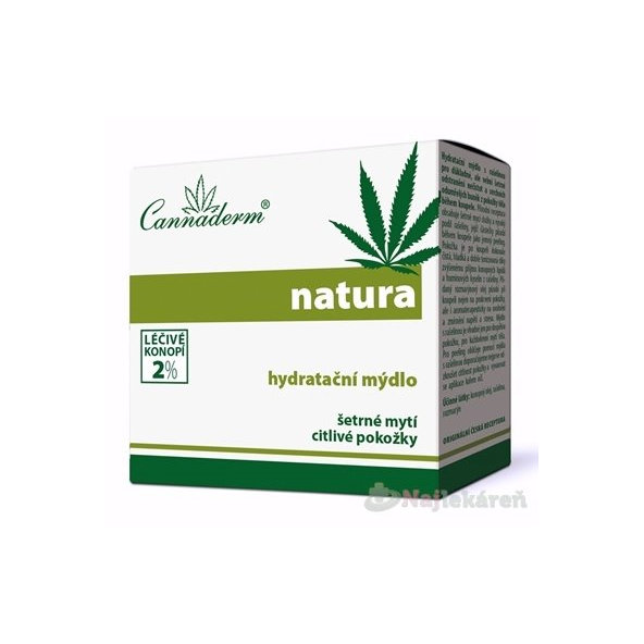 Cannaderm NATURA hydratačné mydlo 100ml
