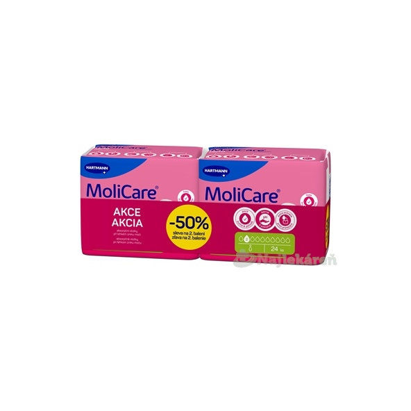 MoliCare Premium lady pad 2 kvapky DUOPACK inkontinenčné vložky (zľava -50% na 2. balenie)