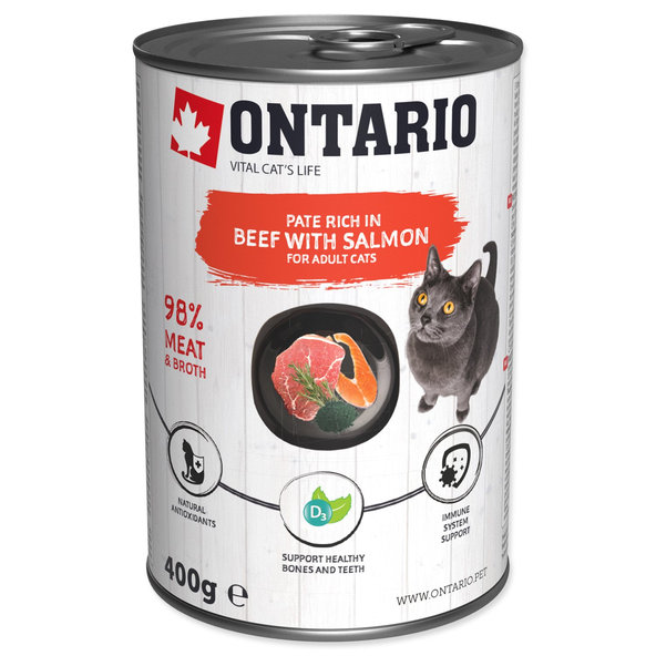 Ontario Konzerva hovädzie s lososom paté 6 x 400g