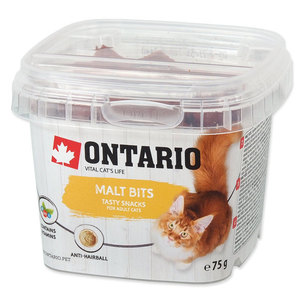 Ontario Vankúšiky pre mačky s malt pastou 75 g