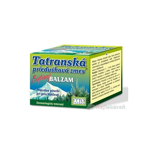 FYTO Tatranská priedušková zmes bylinný balzam pri prechladnutí 40g