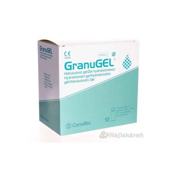 GranuGEL hydrokoloidný sterilný gél 15gx10ks