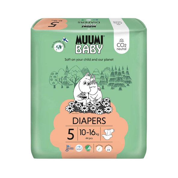 MUUMI Plienky jednorázové 5 Maxi+ 10-16kg 44ks Baby