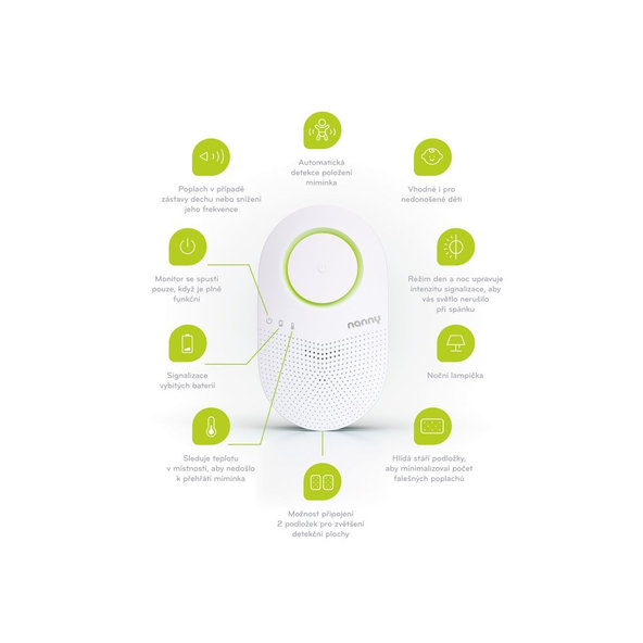 JABLOTRON Monitor dychu bábätka Nanny 3