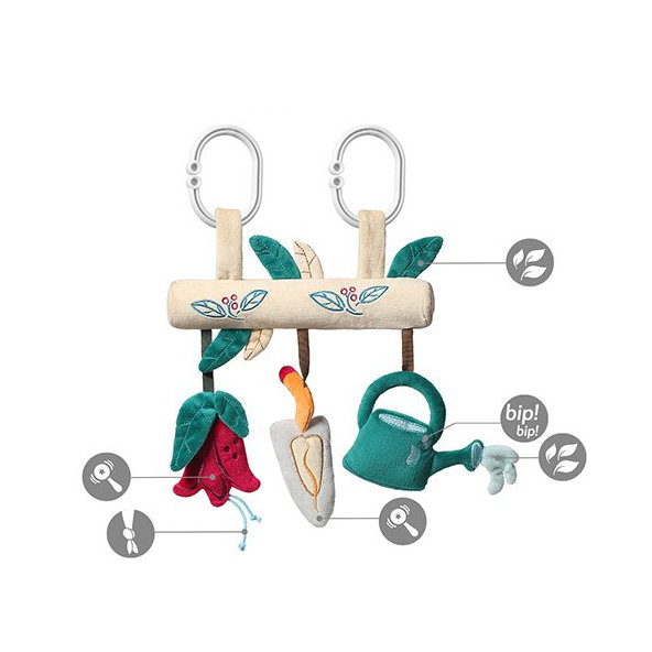 BABYONO Hrazdička na kočík Garden Girl 0m+