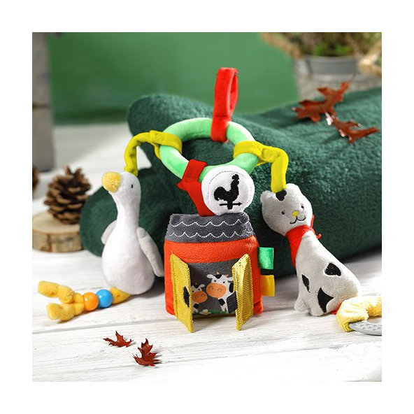 BABYONO Hrazdička na kočík On the farm 0m+