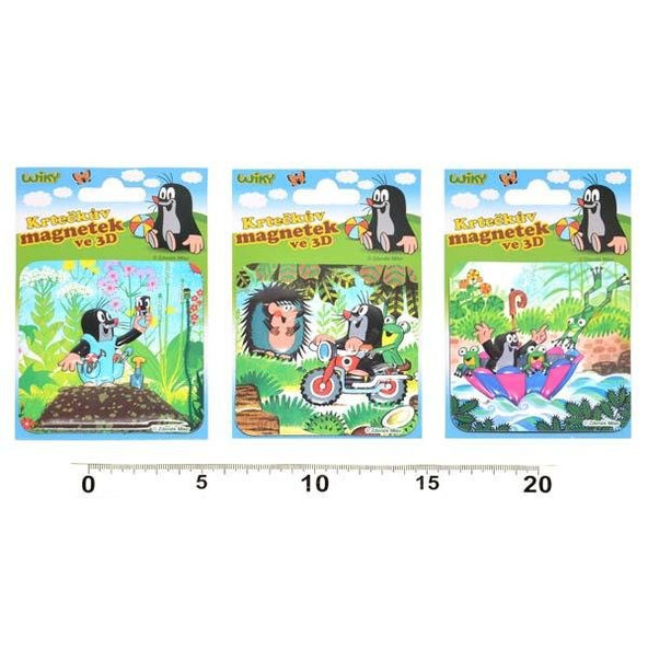 WIKY Magnet 3D Krtko 8cm / 3 druhy