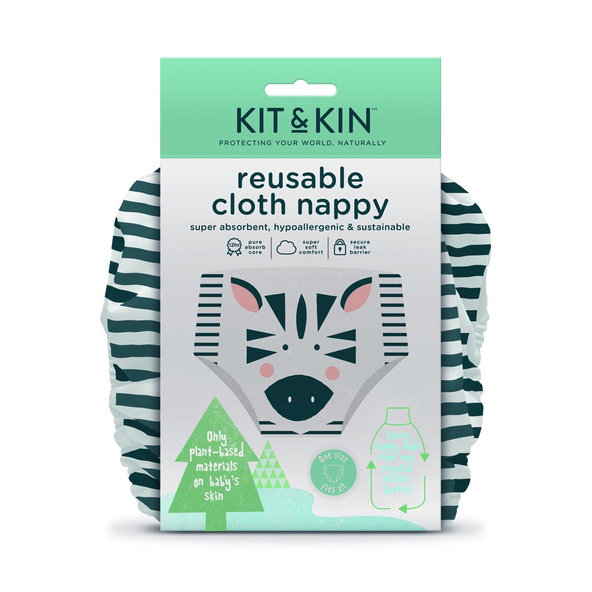 KIT & KIN Plienka látková - Zebra