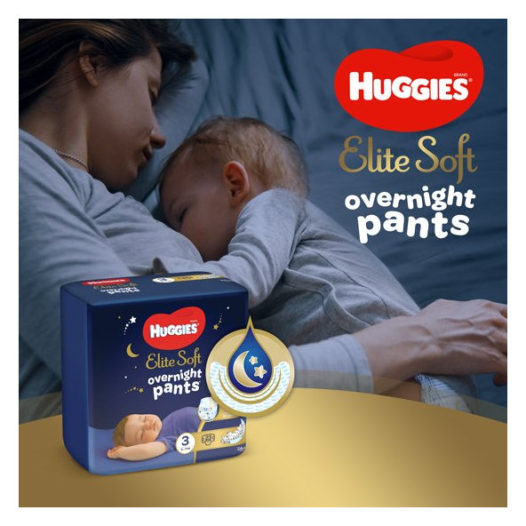 HUGGIES Elite Soft Pants OVN jednorázové plienky veľ. 4, 19 ks