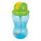 NUBY Hrnček netečúci se sklápacou slamkou a 360ml, 12 m+ modrý