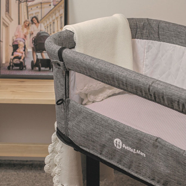 PETITE&MARS Napínacia plachta nepremokavá do malej postieľky Soft Dream Mini 84 x 50 White