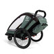 HAMAX Vozík vr. ramená + kočíkový set za bicykel Cocoon Green/black