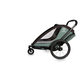 HAMAX Vozík za bicykel vr. ramená + kočíkovú set Cocoon One Green/black