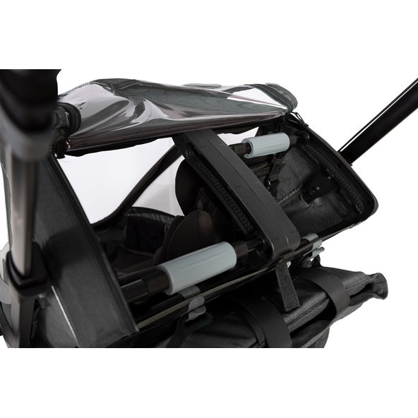 HAMAX Vozík za bicykel vr. ramená + kočíkovú set Cocoon One Grey/black