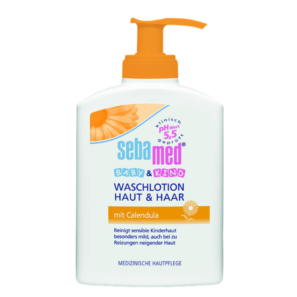 SEBAMED Detská umývacia emulzia s nechtíkom, 200 ml