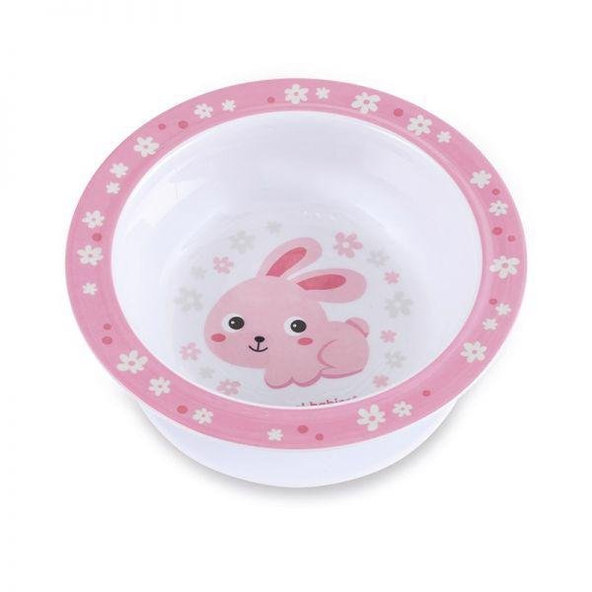 CANPOL BABIES Miska melamínová s prísavkou Bunny & Company 270ml - ružová