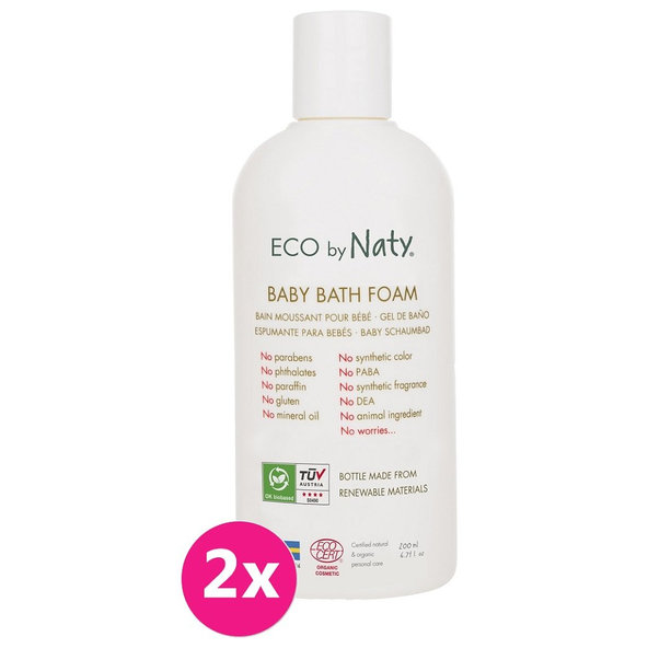2x ECO BY NATY Detská pena do kúpeľa 200 ml