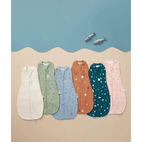 ERGOPOUCH Zavinovačka a vak na spanie Cocoon Oatmeal Marle 1 tog 3-6 m