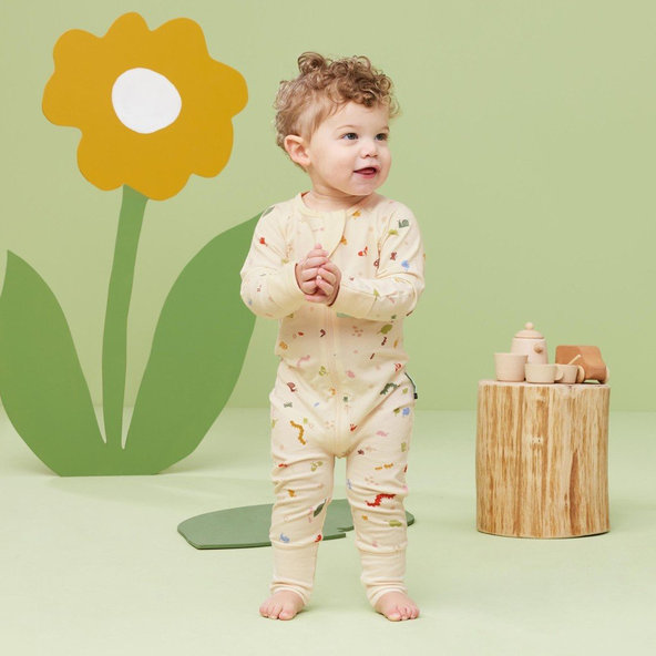 ERGOPOUCH Overal na spanie organická bavlna Layers Critters 0-3 m, max. 6 kg, 0,2 tog