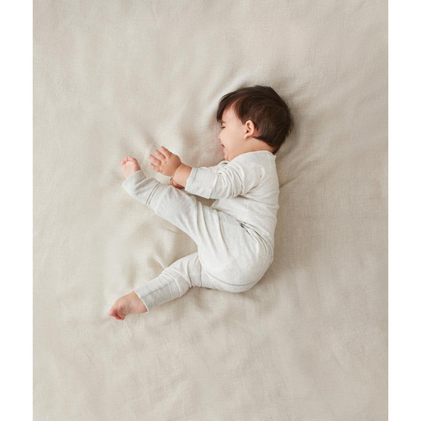 ERGOPOUCH Overal na spanie organická bavlna Layers Grey Marle 6-12 m, max 10 kg, 0,2 tog