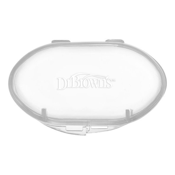 DR.BROWN'S Kefka zubná prstová masážna s puzdrom 3m+