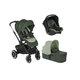 JANÉ Kočík kombinovaný Crosslight + korba Micro BB + autosedačka Koos i-size Forest Green