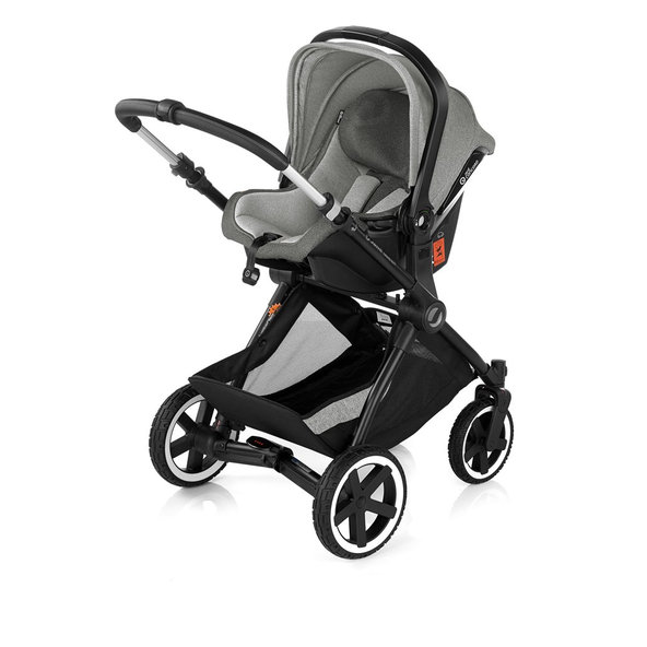 JANÉ Kočík kombinovaný Crosslight + korba Micro Pro + autosedačka Koos i-size Cold Black