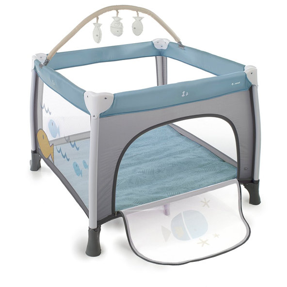 JANÉ Ohrádka/cestovná postieľka Travel Fun Lazuli Blue
