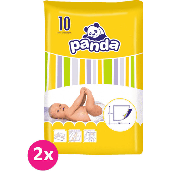 2x BELLA PANDA - dětské přebalovací podložky 10 ks
