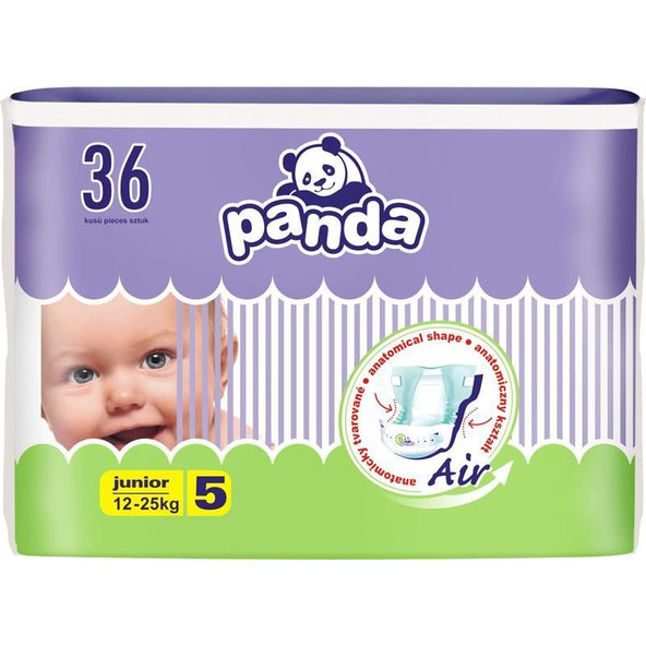 2x BELLA PANDA Junior 36 ks (12-25 kg) - jednorazové plienky