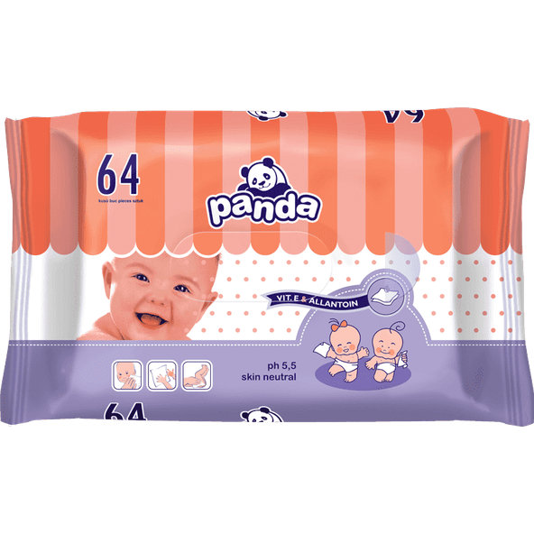 BELLA PANDA Vlhčené ubrousky 64 ks