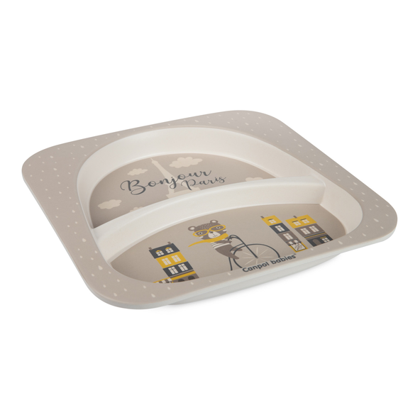 CANPOL BABIES Jedálenská sada Bonjour Paris 5ks béžová