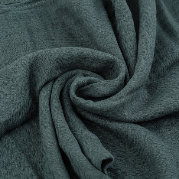 PETITE&MARS Sada plienok bambusová mušelínová 2ks Misty Green Leaves, 120 x 120 cm