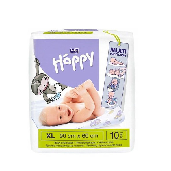 3x BELLA HAPPY Dětské přebalovací podložky (90 x 60 cm) 5 ks