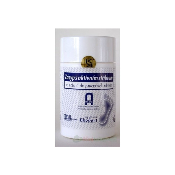 Zásyp s aktívnym striebrom proti poteniu 120ml