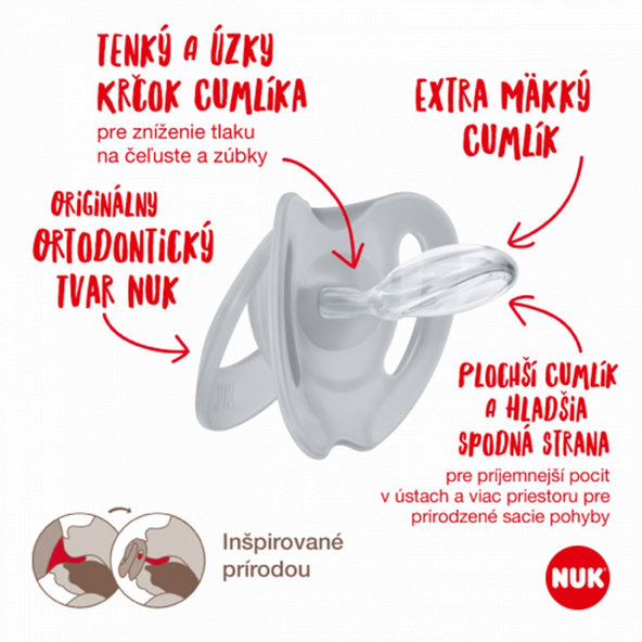 NUK Cumlík Star Deň & Noc (6-18m) 2 ks box kluk