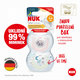 NUK Cumlík Star Deň & Noc, SI,V1 (0-6m) 2 ks box holka