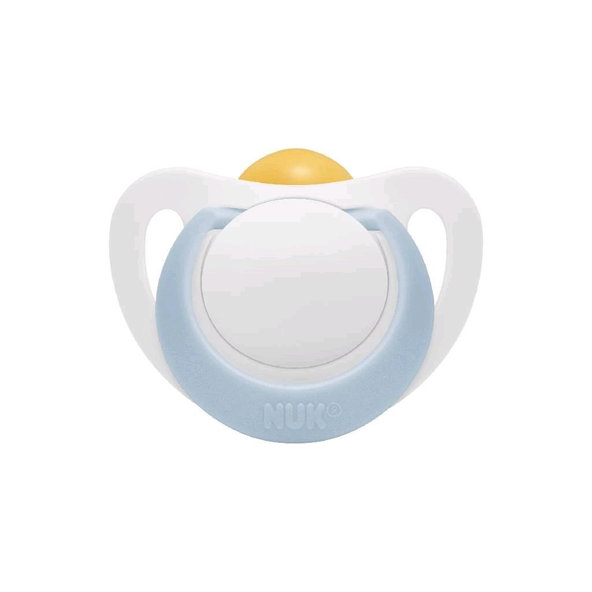 NUK Cumlík Star latex 0-6m, box modrý