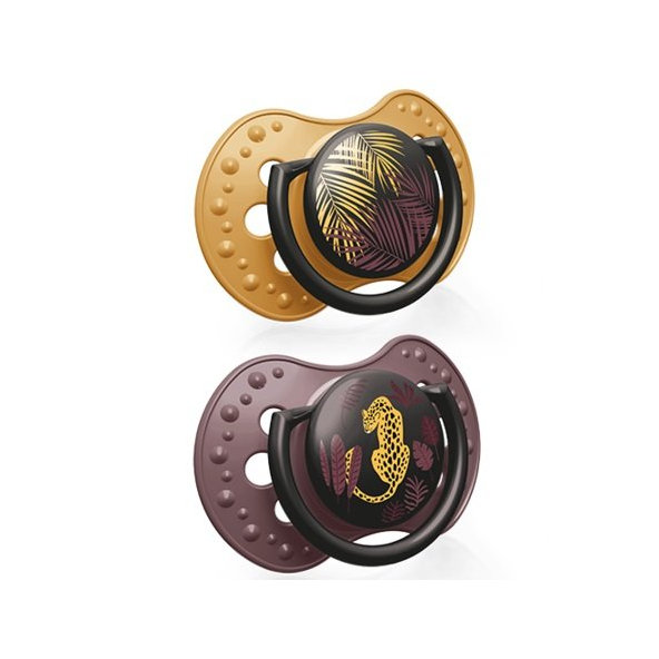 LOVI Cumlík silikónový dynamický JUNGLE VIBES 6-18m 2 ks holka