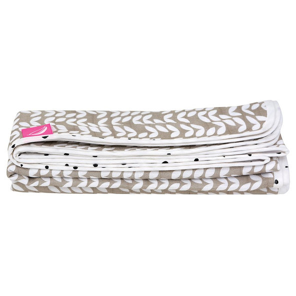 MOTHERHOOD Deka bavlnená mušelínová dvojvrstvová Beige Classics 100x120 cm