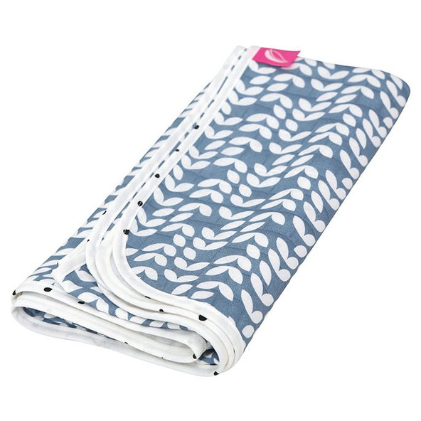 MOTHERHOOD Deka bavlnená mušelínová dvojvrstvová Blue Classics 100x120 cm