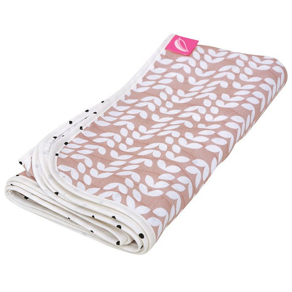MOTHERHOOD Deka bavlnená mušelínová dvojvrstvová Pink Classics 100x120 cm