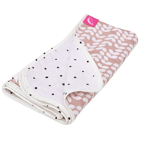MOTHERHOOD Deka bavlnená mušelínová dvojvrstvová Pink Classics 100x120 cm