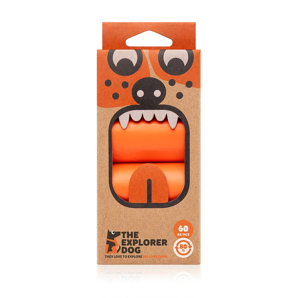 EXPLORER DOG Vrecká recyklované na psie hovienka 60ks