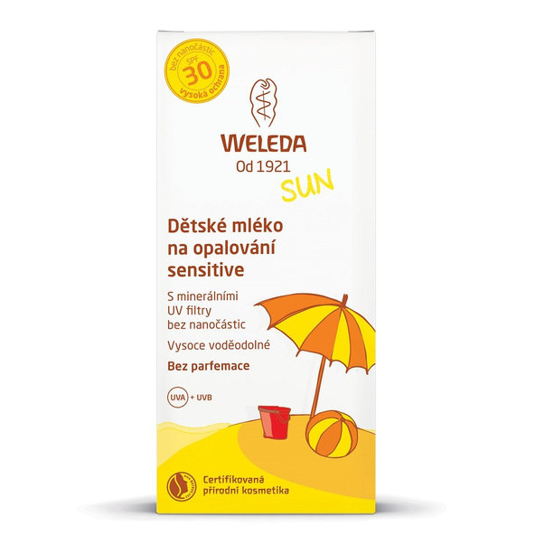 WELEDA Detské mlieko na opaľovanie SPF30 sensitive 150 ml